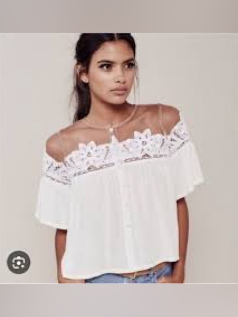 BNWT FOR LOVE AND LEMONS, the la e buttons down blouse!